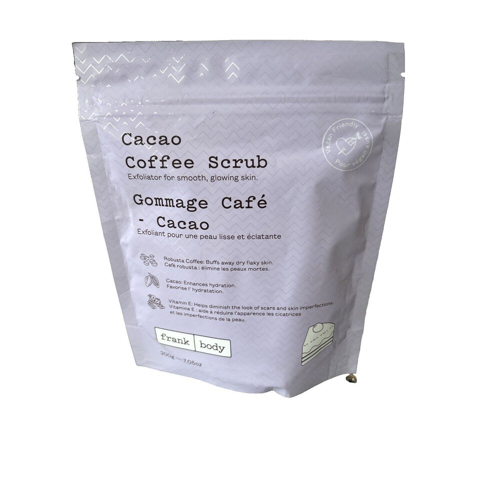 Frank Body Cacao Coffee Scrub 7.05oz /200g Natural Exfoliating Body Scrub NEW